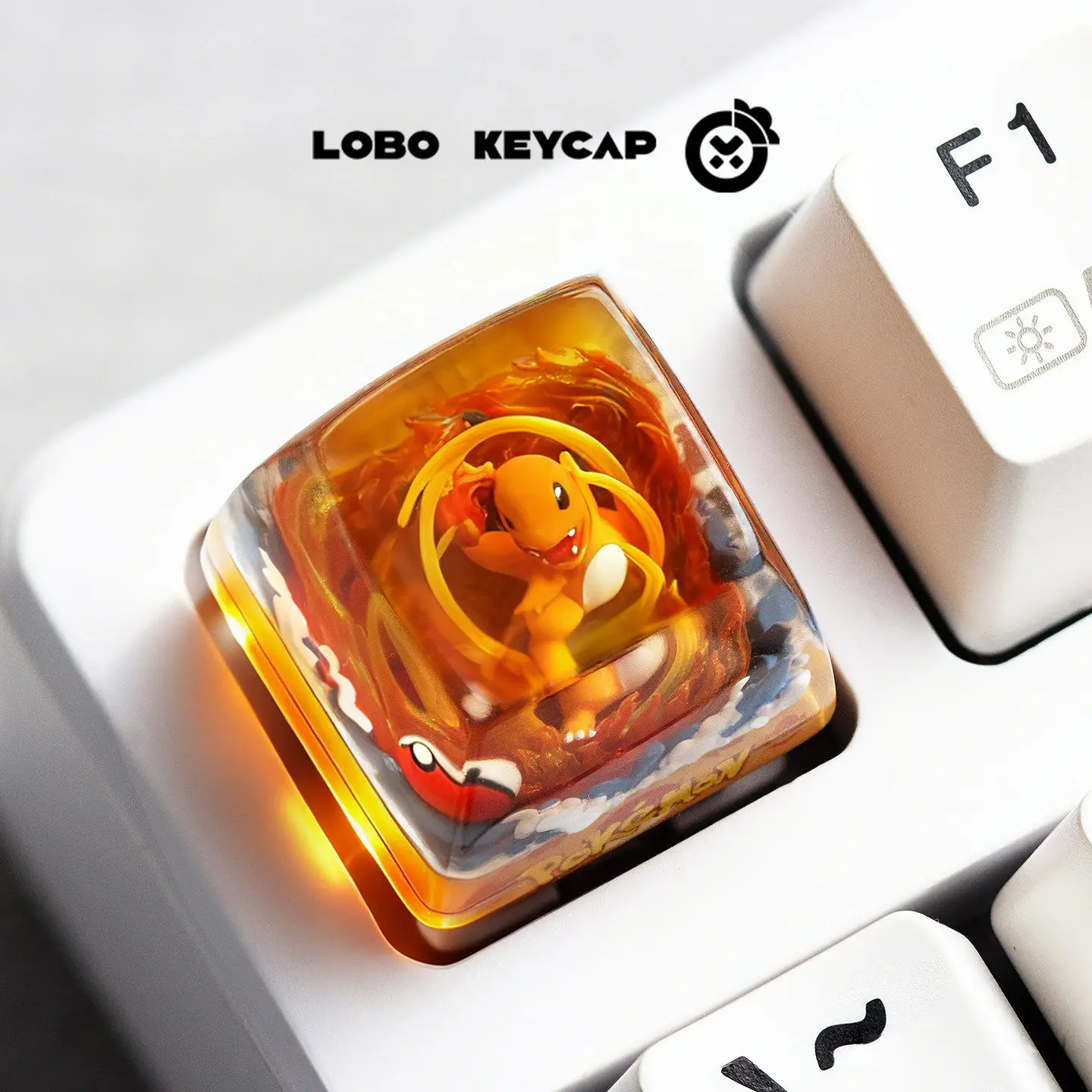 

Lobo Keycap Pokemon Magikarp Snorlax Esc Replace Keycap Resin Kawaii Decor For Mechanical Keyboard Anime collect Model Toys Gift