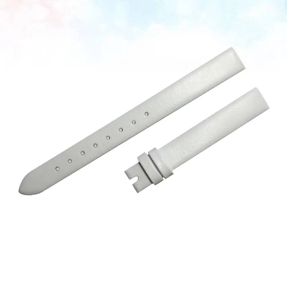 Watch Band Ultrafine White 6Mm Replacement Strap Stylish Fashion Wristband Waterproof Sweat Resistant