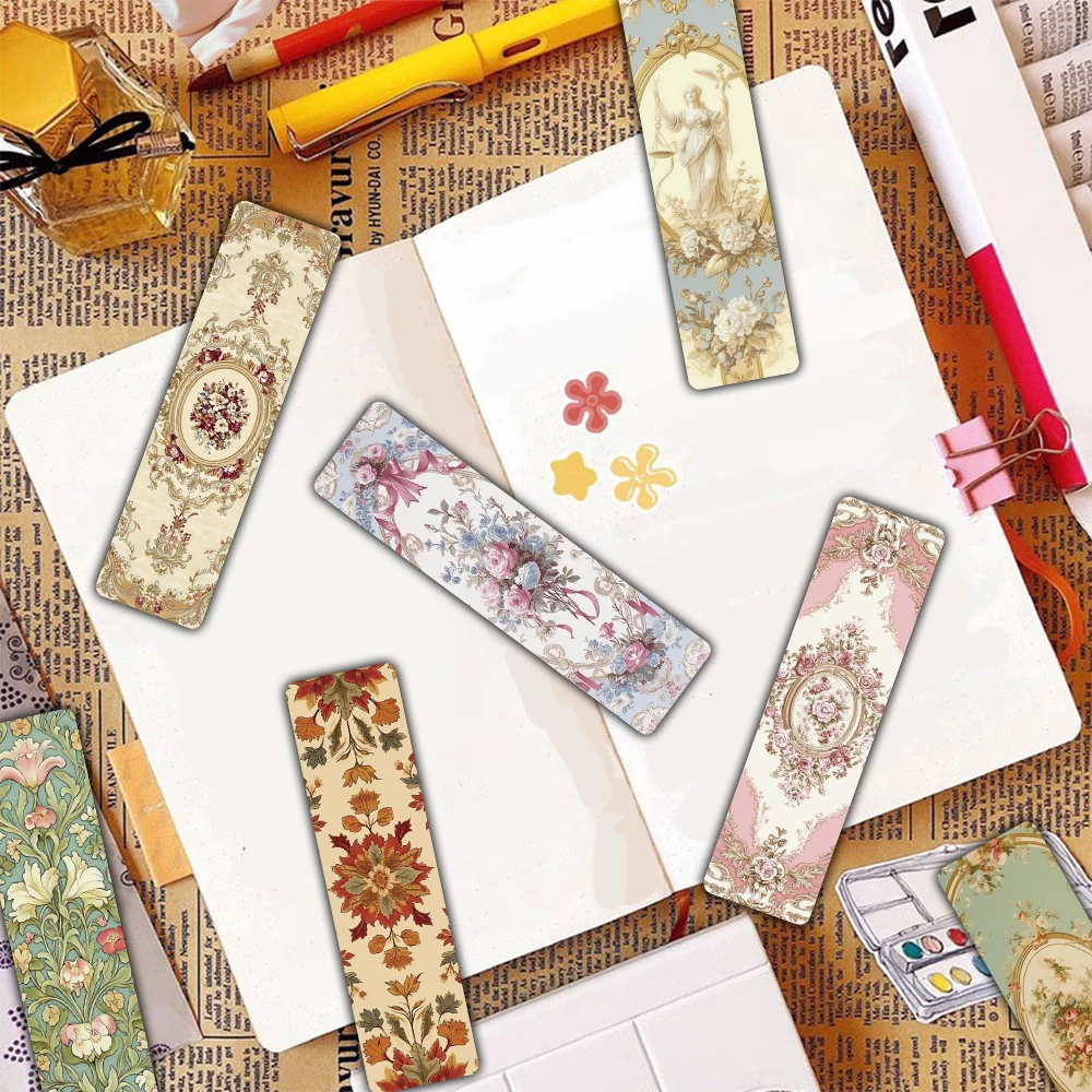30PCS Bookmark The Secret Garden Print Background Motorcycle Reading Book Stationary Supplies Paper Cards Decorative Bookmark