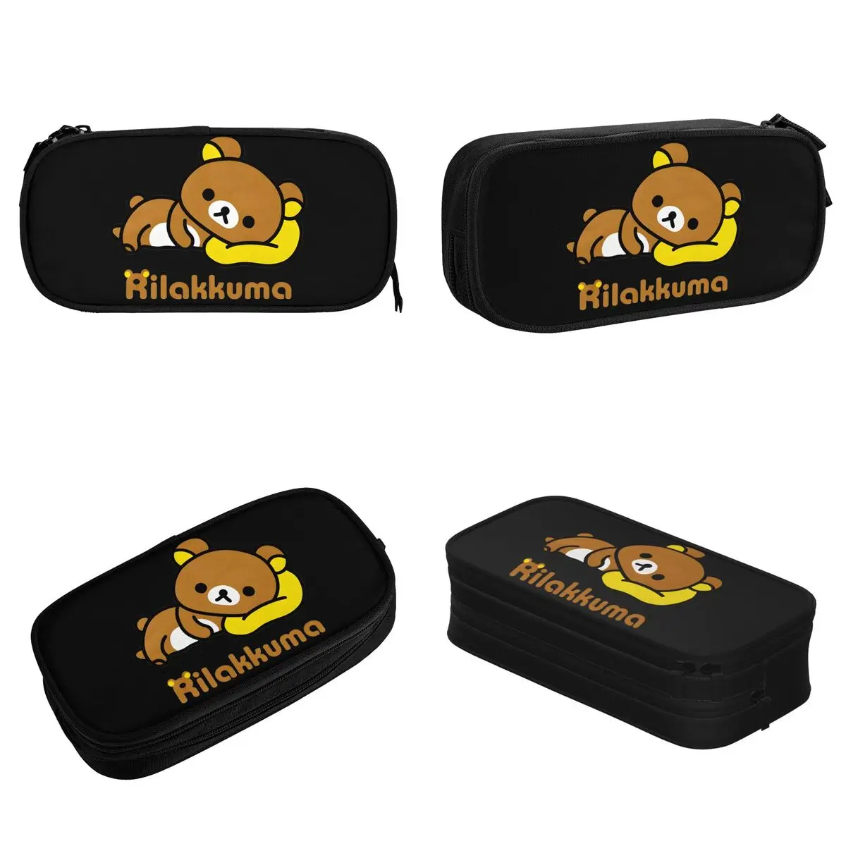 Fashion Rilakkuma Relax Bear Cartoon Character Pencil Case Pencil Pouch Pen Holder Large Storage Bags Students School Stationery