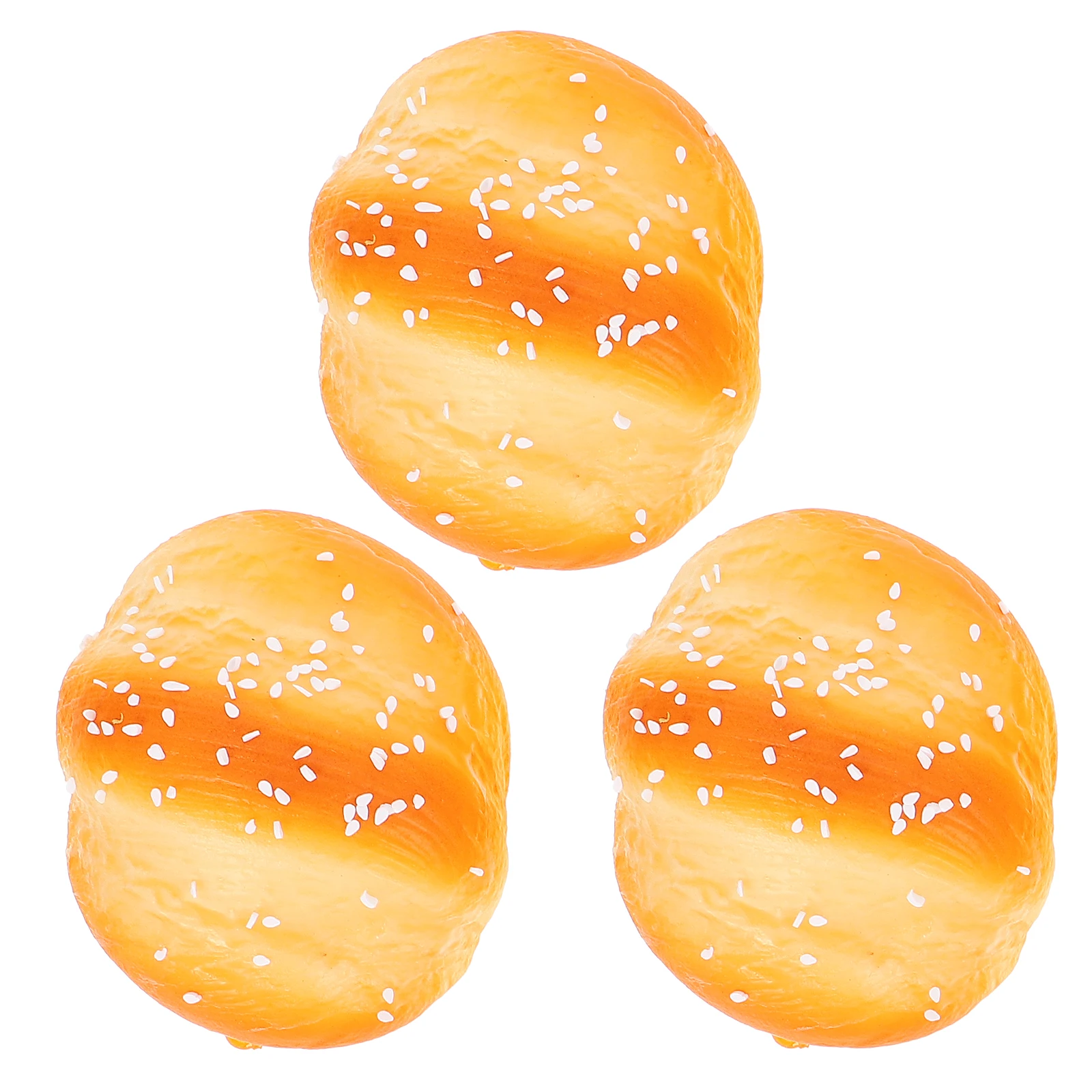 

3pcs Simulation Bread Realistic Artificial Breads Fake Food Props Photo Display Educational Toy Kids Accessories Baking