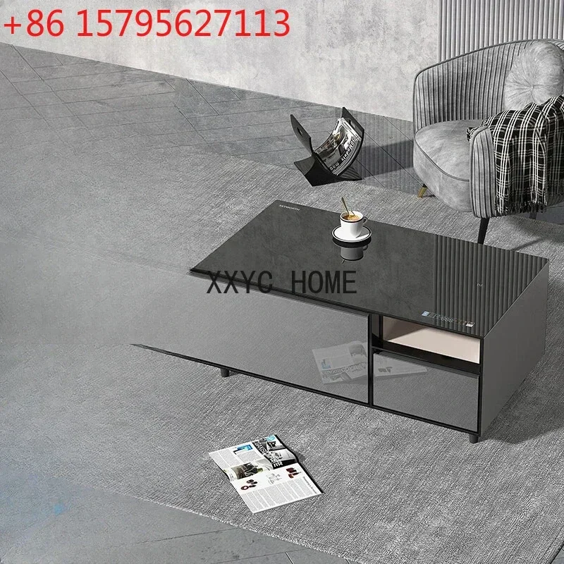Skyworth 81L double-door smart home ice bar Bluetooth audio coffee table refrigerator coffee table