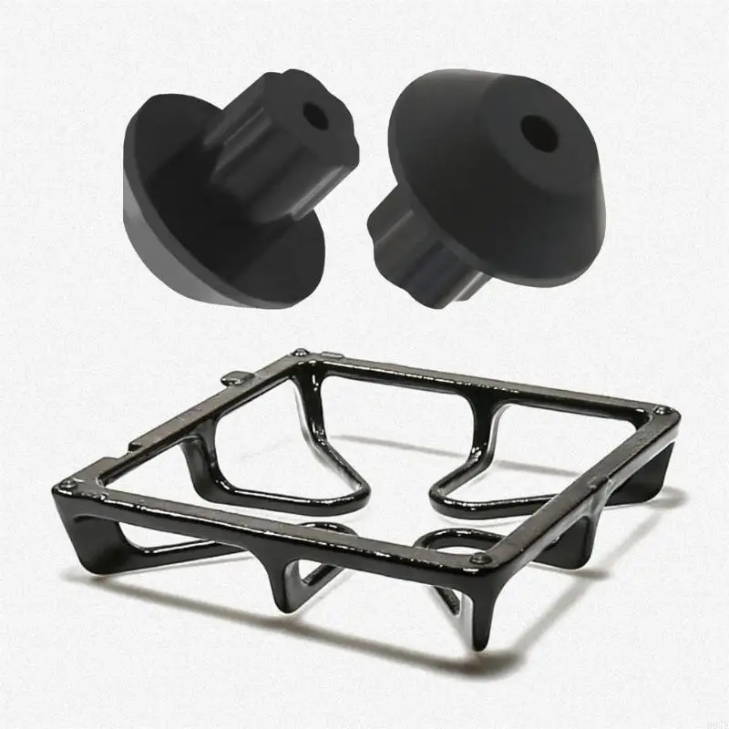 96GF 48 ชิ้นเตายางเท้าไม่ลื่นแผ่นเคาน์เตอร์รองรับเท้ายางชุด