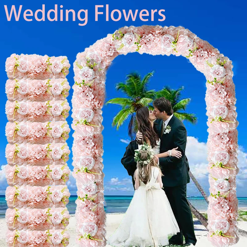 

Artificial Flowers Panel Arc Floral Flower For Party Wedding Decor Bridal Shower Decor Baby Shower Decoration Party Supplies