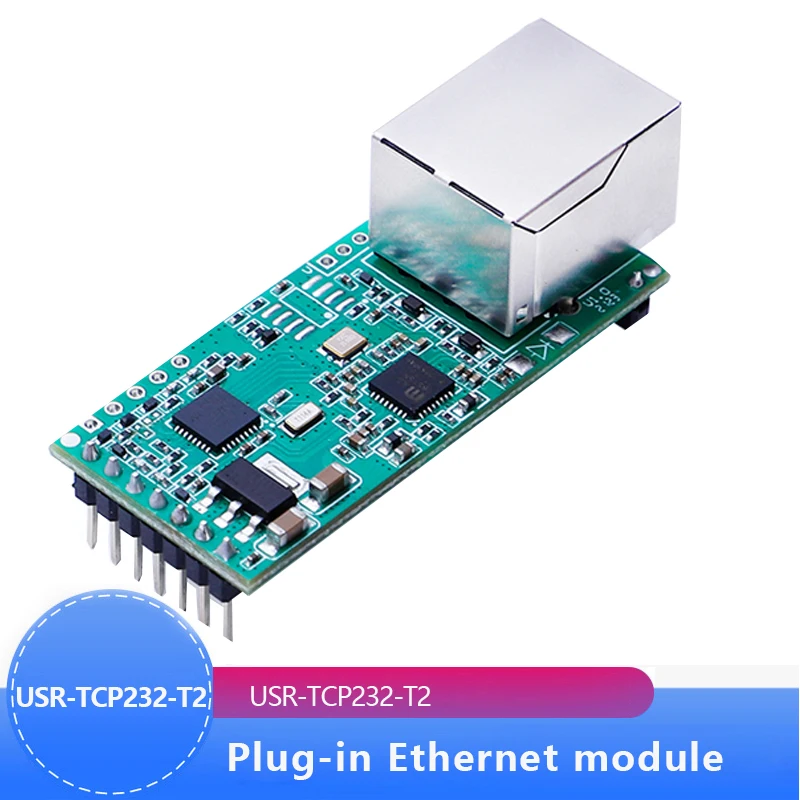 

USR-TCP232-T2 Tiny Serial Ethernet Converter Module Serial UART TTL to Ethernet TCPIP Module Support DHCP and DNS