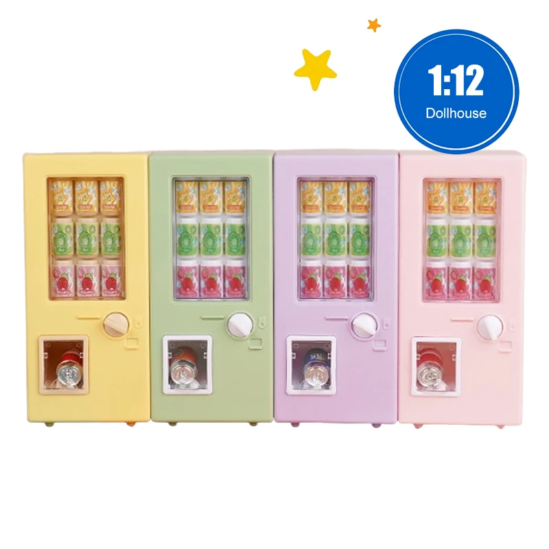 1set 1:12 Dollhouse Miniature Toy Model Toys Accessories Furniture Decor Decoration Decorative Doll House Mini Drinking Machine