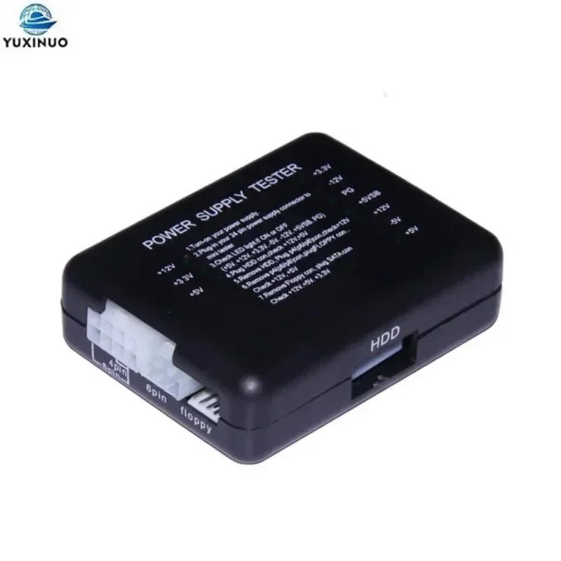 PC Computer 20/24 Pin Power Supply Tester Checker LED Diagnostic for PSU ATX SATA HDD Meter Measuring for PC Compute 12V 5V 3.3V