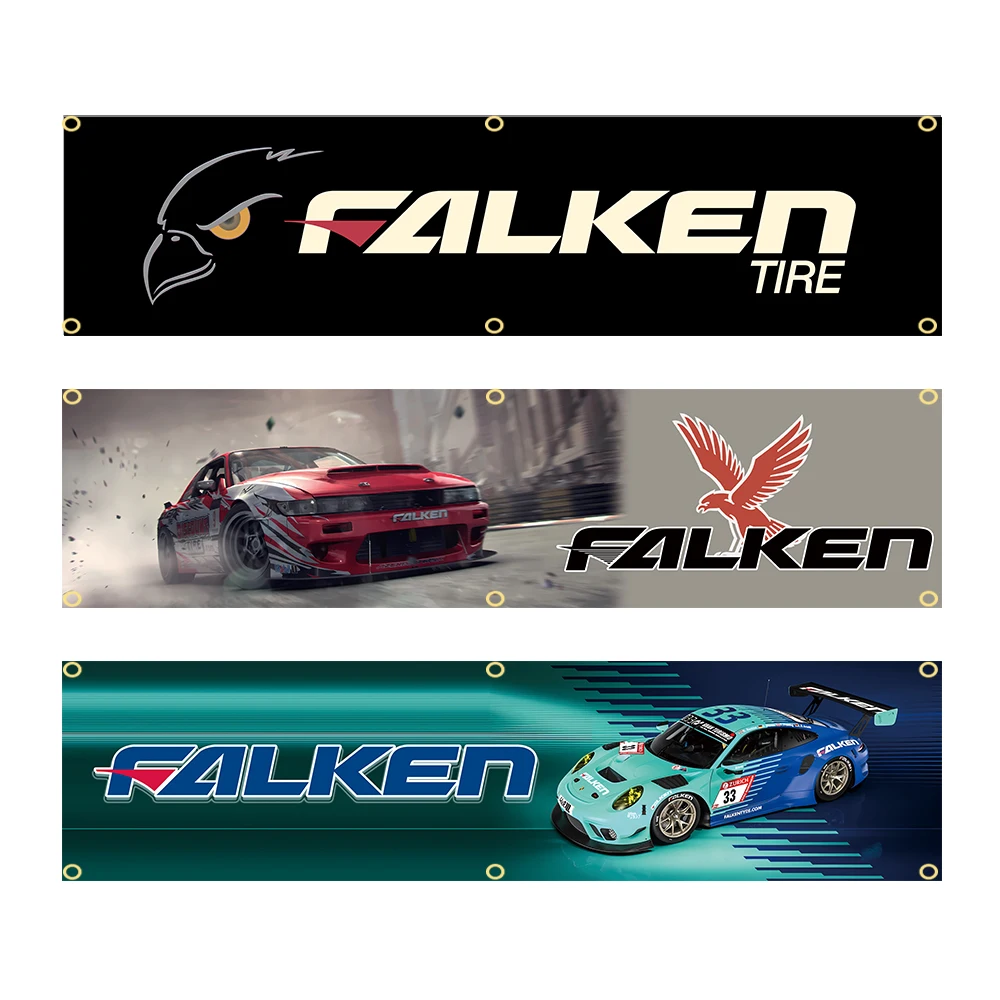 45×180cm 60x240cm F-FALKENs Banner Conpany Logo Flagge Polyester Bedrucktes Dekorationsbanner Wandteppich