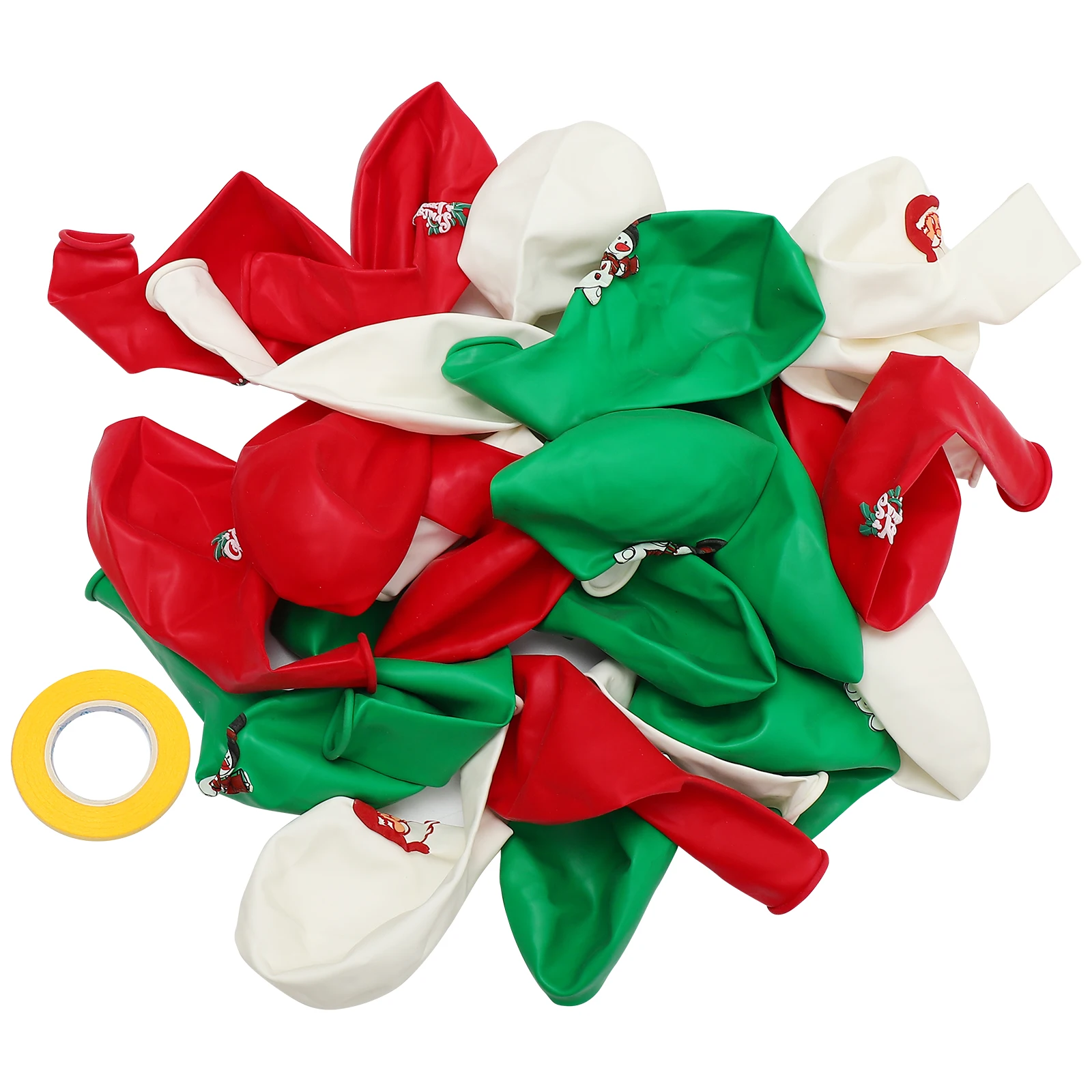 

30pcs Christmas Balloons Set Xmas Themed Latex Balloons Holiday Party Decorations Festival Accessories Indoor Outdoor Event