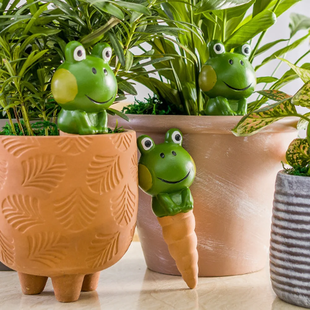 

4Pcs Self Watering Plant Spikes Automatic Watering Globes Durable Pottery Devices for Indoor Plants Self-Watering Stakes