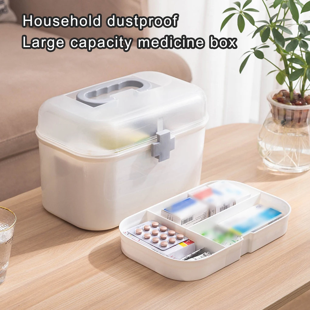 صندوق تخزين الأدوية للإسعافات الأولية في حالات الطوارئ، أدوات حاوية تنظيم مريحة، درج الصدر المحمول، أشتات صغيرة