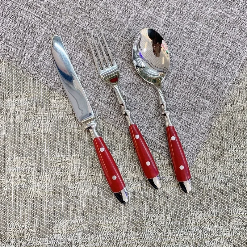 3pcs/5pcs Cutlery Set Stainless Steel Kitchen Utensils Sets Fork Spoons Knife Teaspoons Dinnerware Tableware Sets Wholesale