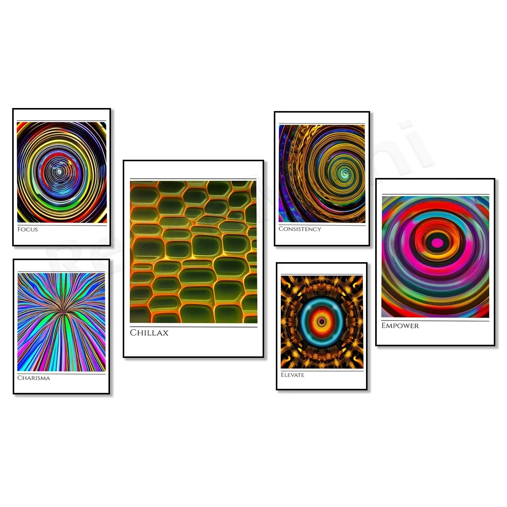 Motivationsposter, Entschlossenheit, Flexibilität, Blühen, Entspannen, Fokus, Aufblühen, inspirierende „Go with the Flow“-Spiritual-Art