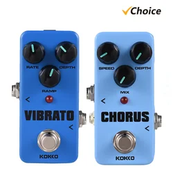 KOKKO FVB2 VIBRATO/FCH2 CHORUS Electric Guitar Effect Pedal Portable Guitar Effector Vibrato Mini Single Electric Guitar Effect