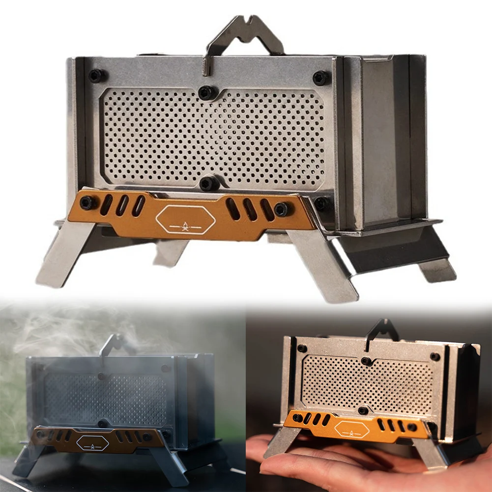 

Compact Wood Stove 11*7*7.5cm Camping Stove Aromatherapy Experience Convenient Storage Bag Indoor Relaxation For Camping