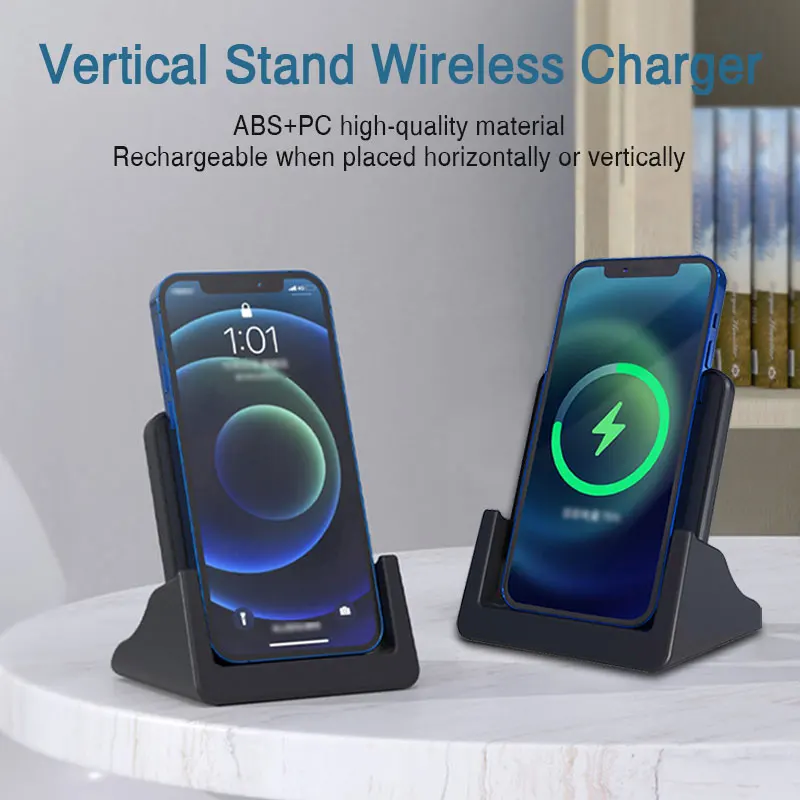 

Универсальное магнитное беспроводное зарядное устройство 3-в-1 — подставка для быстрой зарядки мощностью 10 Вт с регулируемым держателем для телефона (для iPhone/Android)