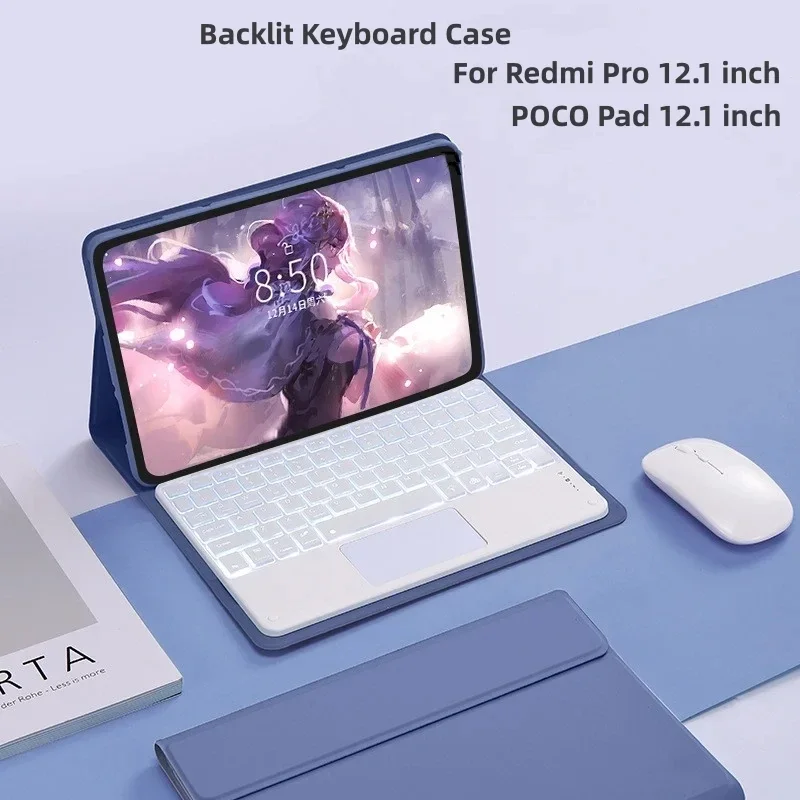 Backlit Keyboard Case For Redmi Pad Pro 12.1