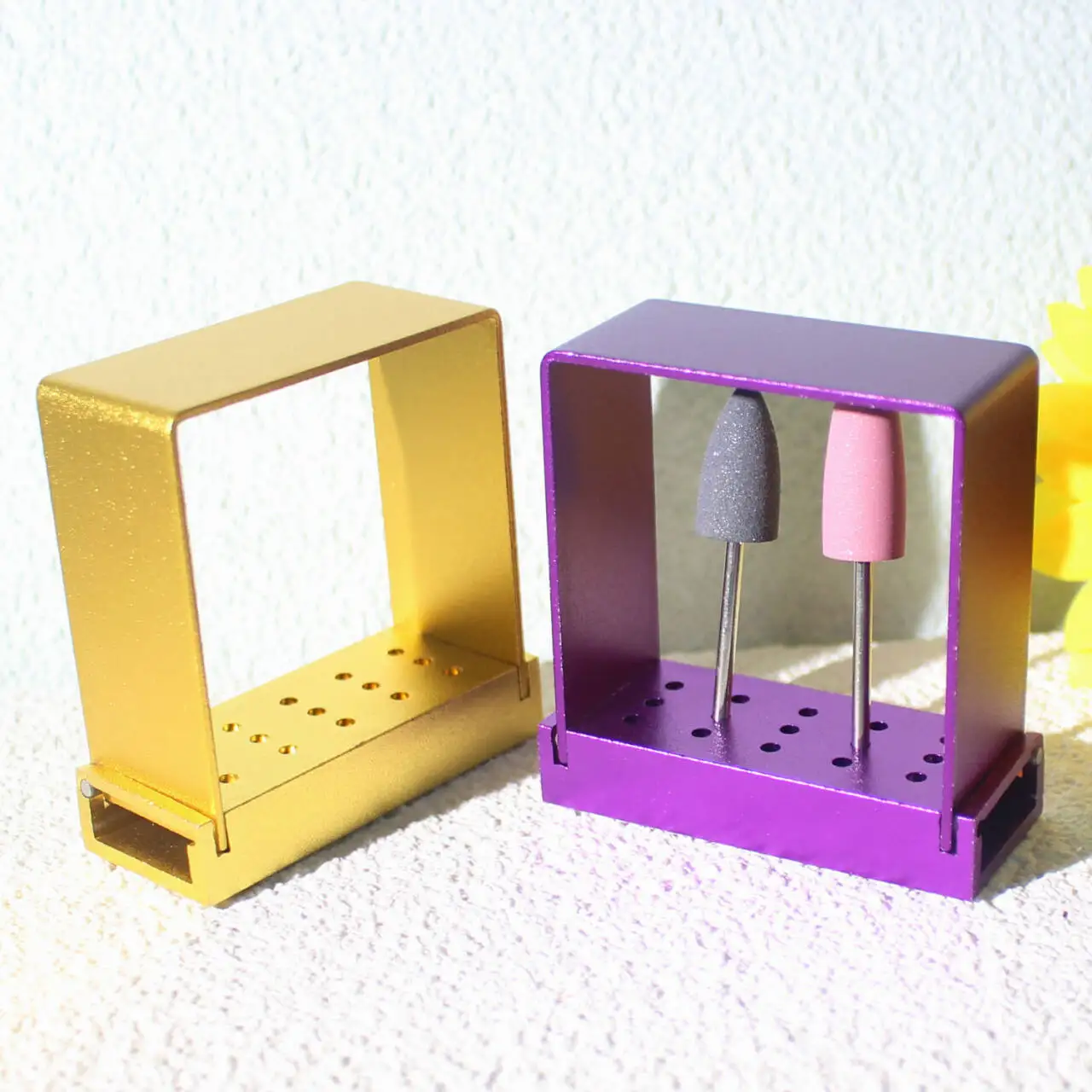 Dentistry Drill Stand Burs Organizers Box Dental 15 Holes Bur Holder Disinfection Storage Case Odontologia Lab Tools