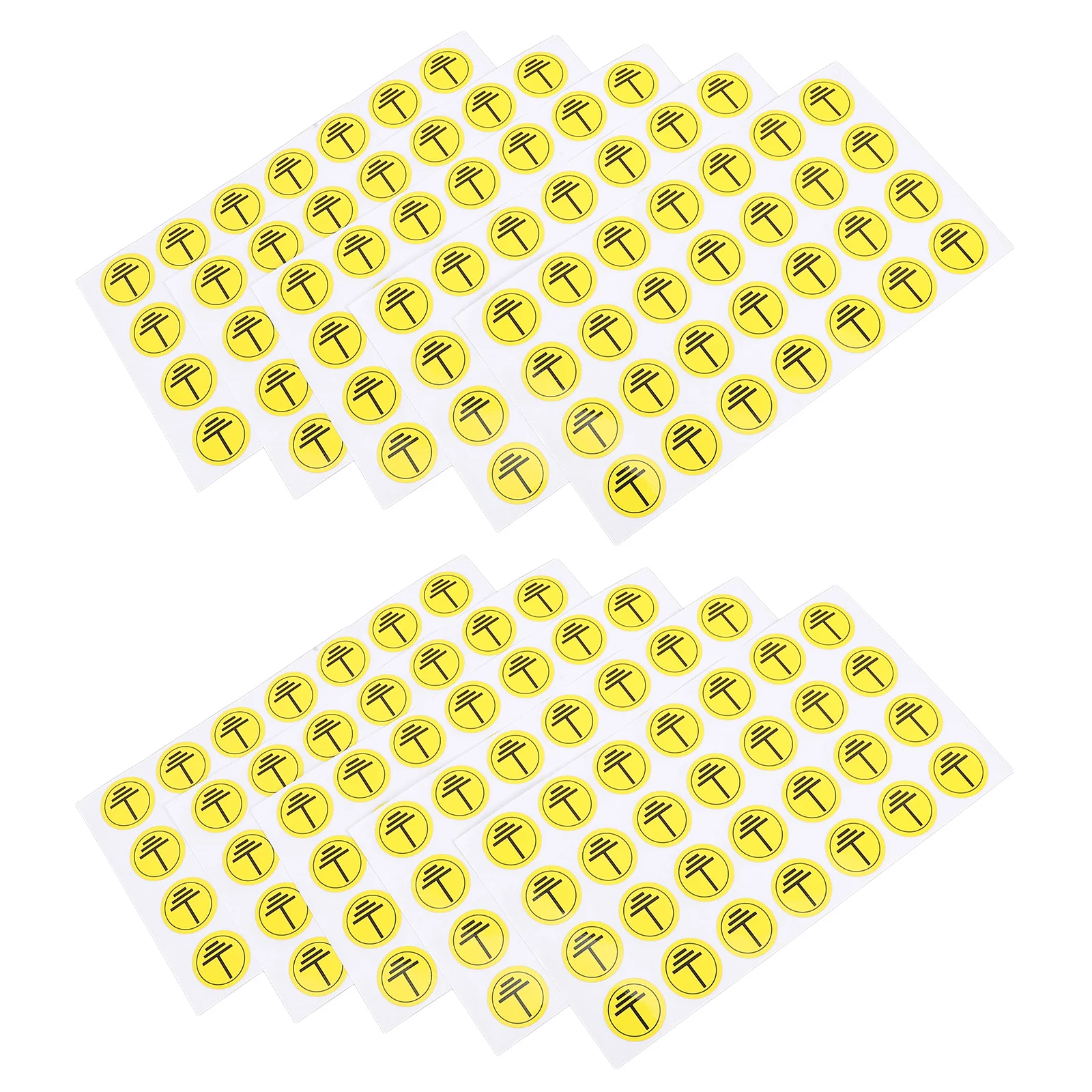 1 set 1 Set Grounding Warning Stickers Safety Sign Decals For Electrical Equipment Electric Box Caution Labels Machinery Safety