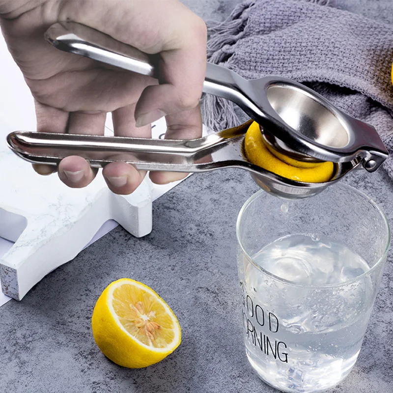 Stainless Steel Lemon Squeezer Manual Citrus Orange Juicer Hand Press  Portable Fruit Tool  Gadget Solid and Durable