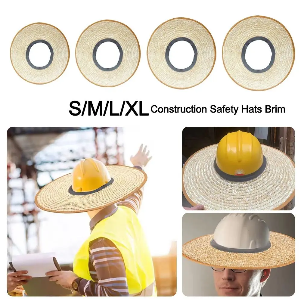 

Sun Protection Visor Construction Safety Hats Brim Full Brim Hard Shield Waterproof Elastic Band Helmet Accessories Breathable
