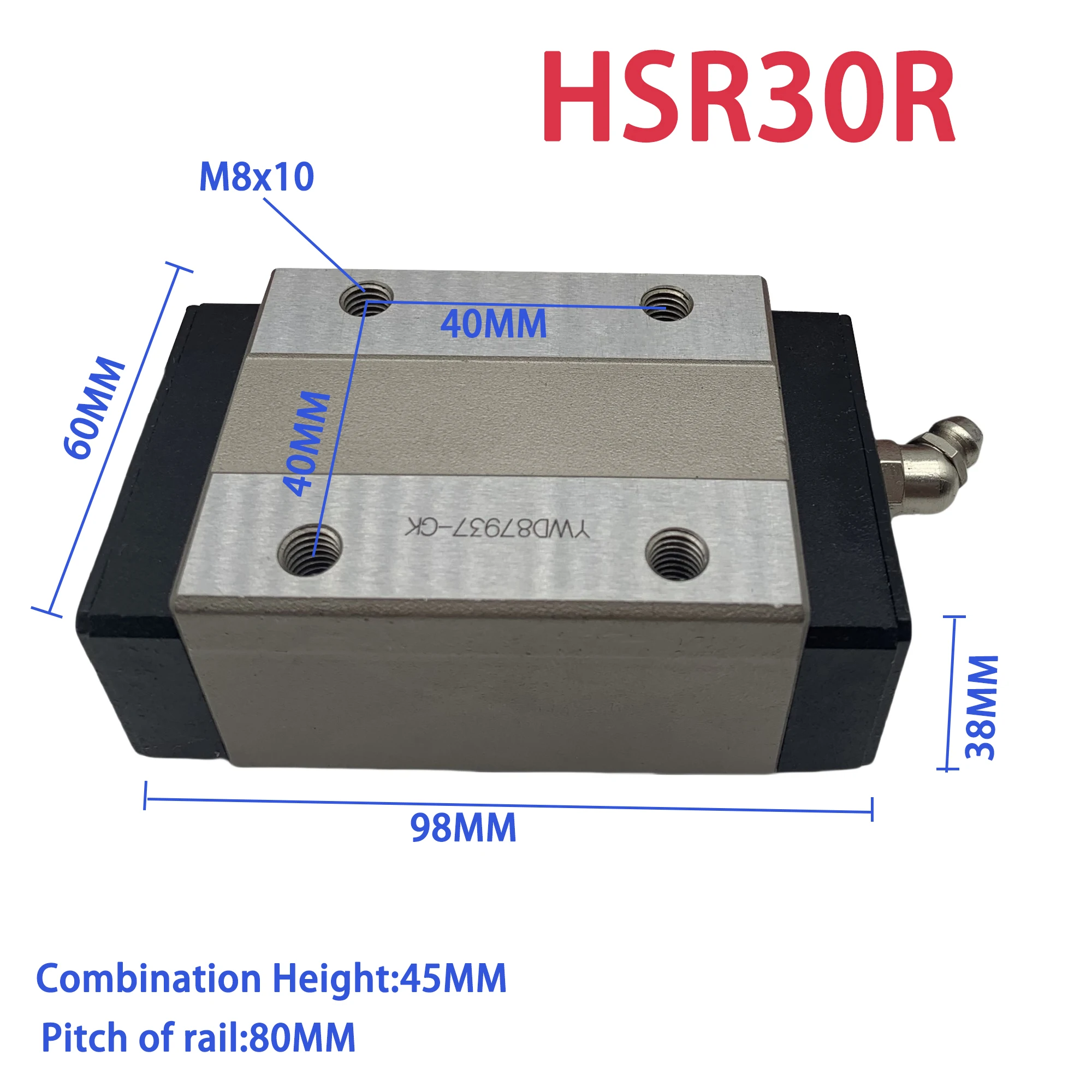 THK Linear Guide Rail Slider HSR30R HSR 30R HSR30 HSR30R1UU HSR30R1SS GK Block Carriage