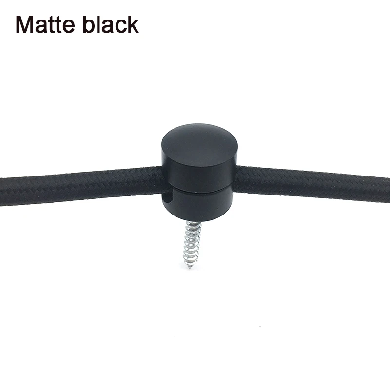 Gancio per cavo nero da 100 pezzi