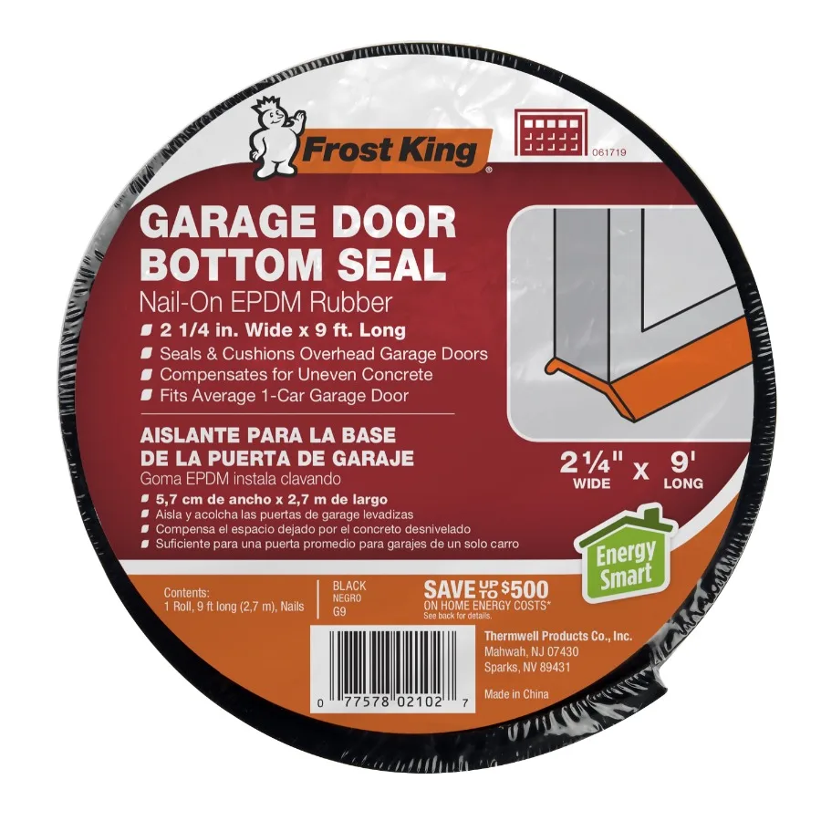 

Nailon Rubber Garage Door Bottom Seal 21 4 X 16' Black Ideal for Residential and Commercial Garages Provides Superior Weat