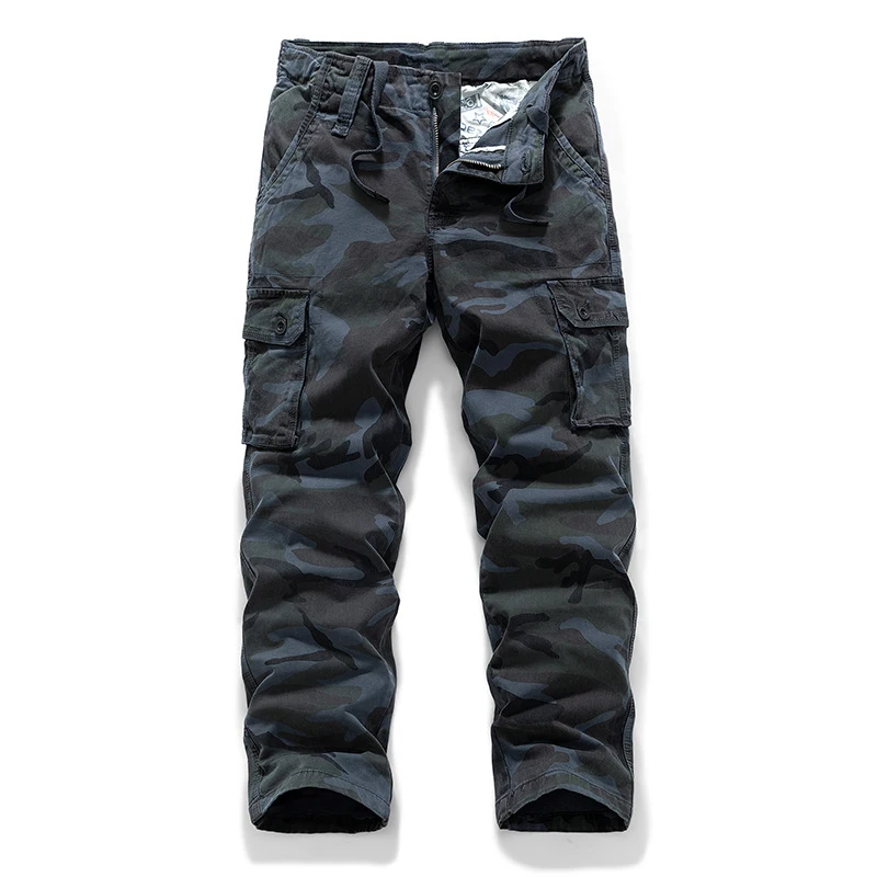 Men's Casual Camouflage Sports Trend Straight Leg Pants Spring Autumn American Workwear Fashion