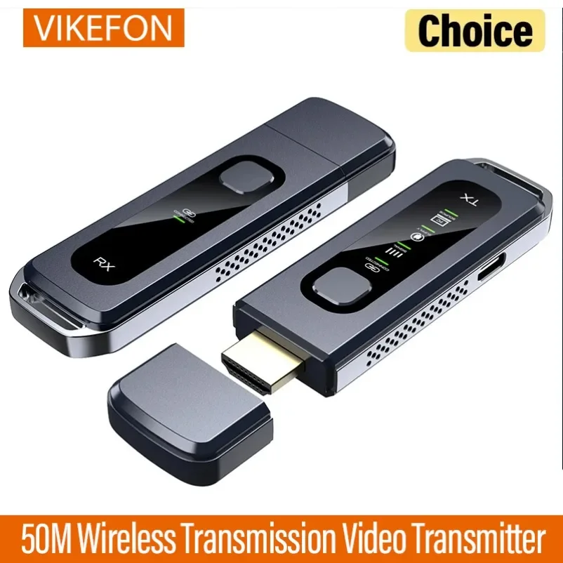 

50 м 1080P 60 Гц HDMI-совместимый беспроводной видео аудио передатчик приемник беспроводной адаптер дисплея от ПК к проектору и монитору