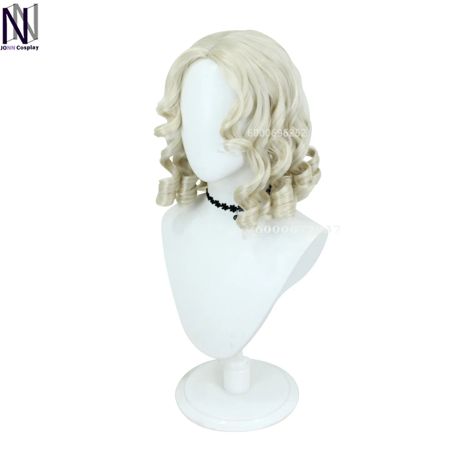 V Game Demi Bourbon Barmaid Rose Cosplay Costume, Py Play Comic with fur s, Halloween Party Wigs, Animation Prop XS-XXXL