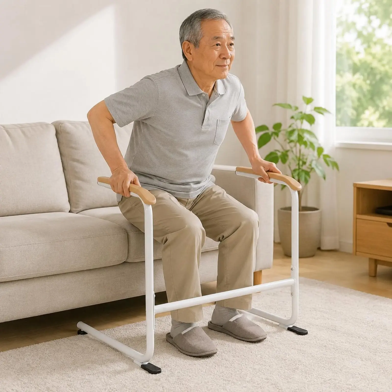 

Sofa Lift Aid Bar Elder-Friendly Stand Assist Rail Seat Assist Handle Sturdy Couch Cane Fall Protection for Disabled People