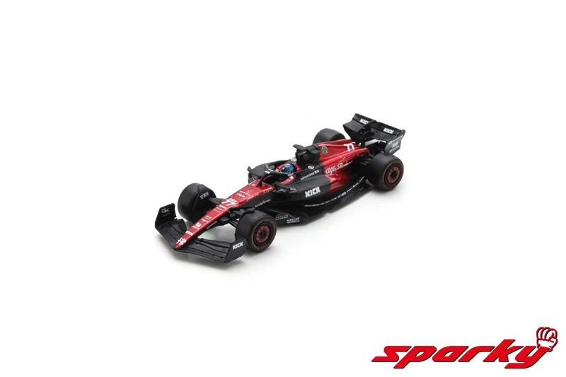 

Spark 1:64 F1 2023 Alfa Romeo F1 Team Stake ORLEN C43 No.77 V.Bottas / No.24 Z.GuanYu Diecast Model Car