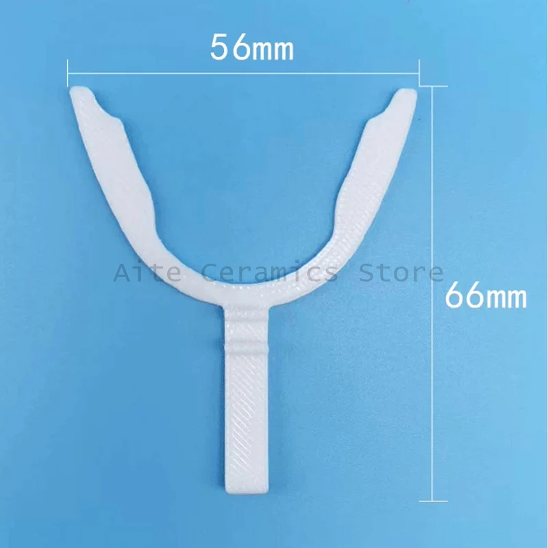 10Pcs/bag Dental Bite Fork Orthodontic Mandibular Maxillary Record Fork Disposable Plastic Bite Register for Dental Clinic