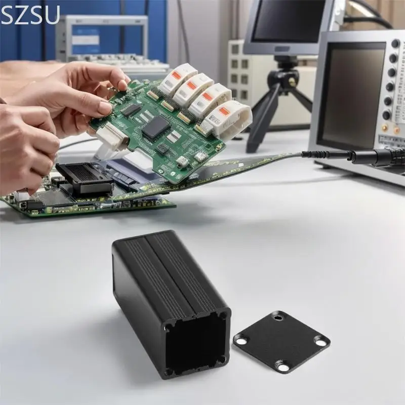SZSU 5pcs Aluminum Heat Dissipation Project Enclosure Box for Electronic Protections