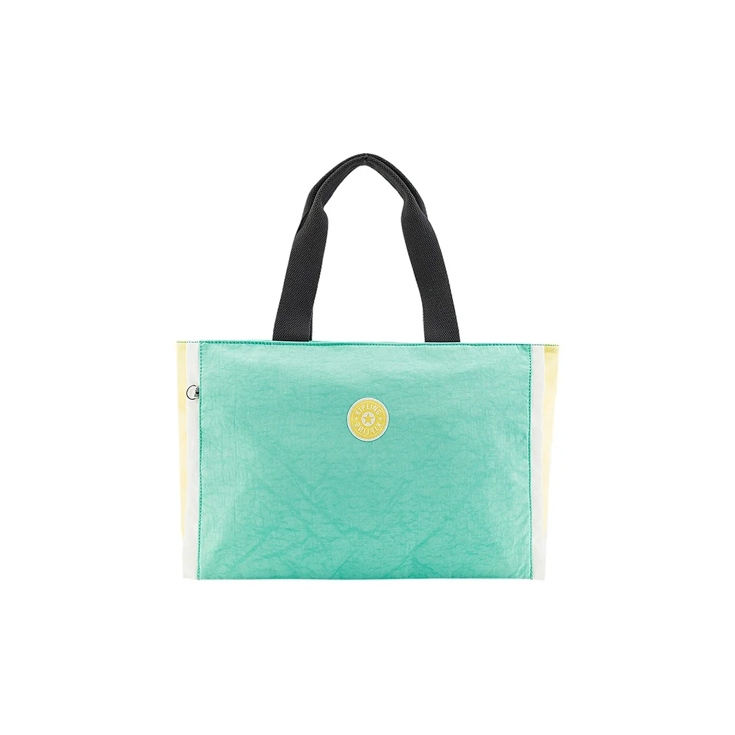 Kipling Polyamide Nylon Shoulder Bag Medium Women's Yellow White Green Patchwork KPKI79881HS10OS