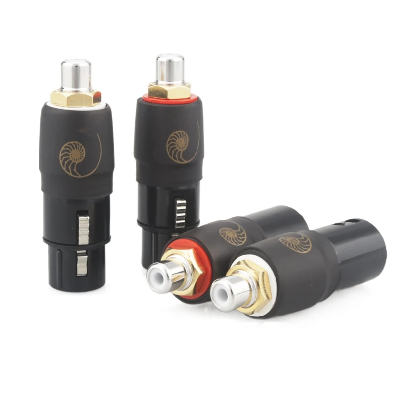 CARDAS RCA para XLR Plug Conector de plugue balanceado XLR banhado a ródio