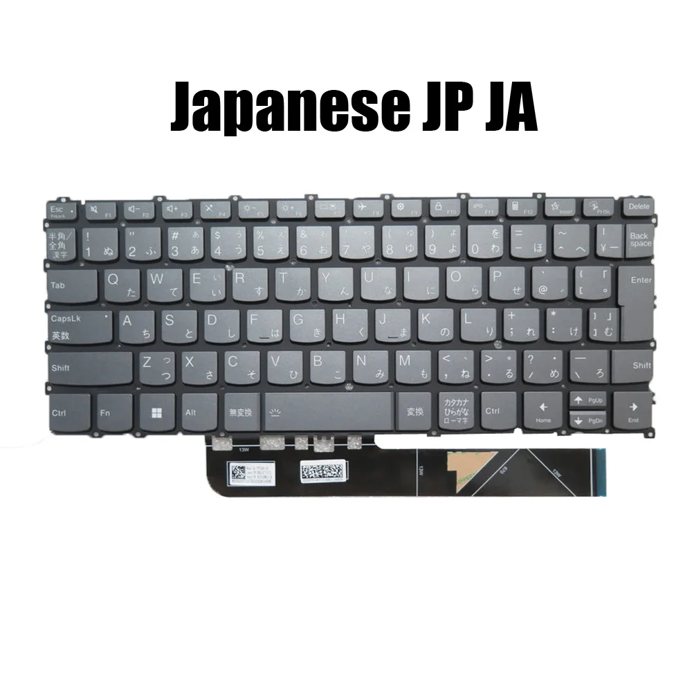

English Japanese UK Backlit Keyboard For Lenovo For ThinkBook 13s G4 ARB/G4 IAP/Plus G3 IAP/Yoga 6 13ALC7 13ABR8/13w Yoga Gen 2