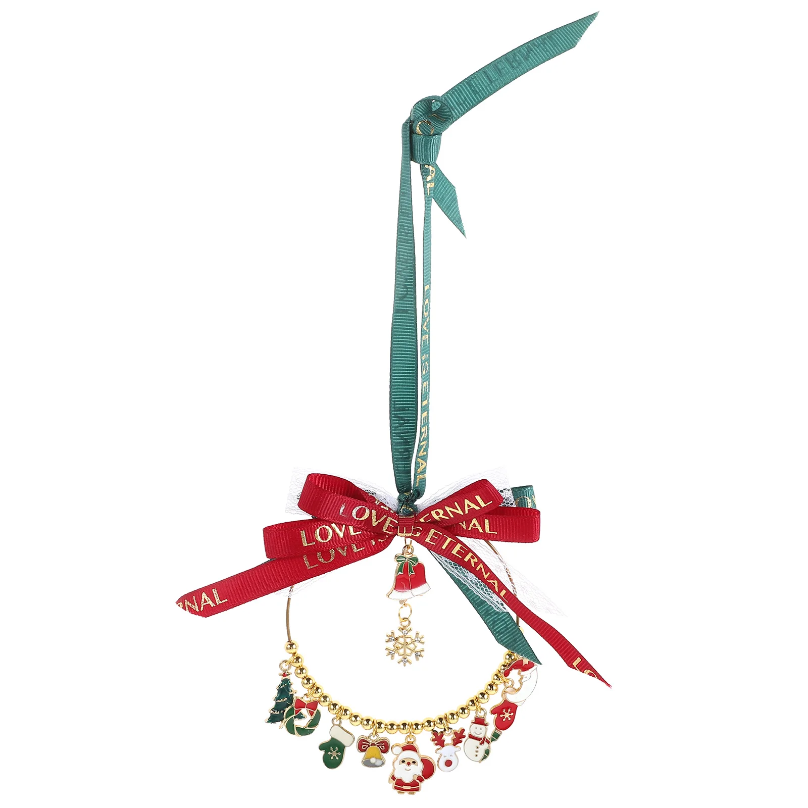 

Christmas Ornaments Car Mirror Charms Interior Hanging Decor Automobile Edition