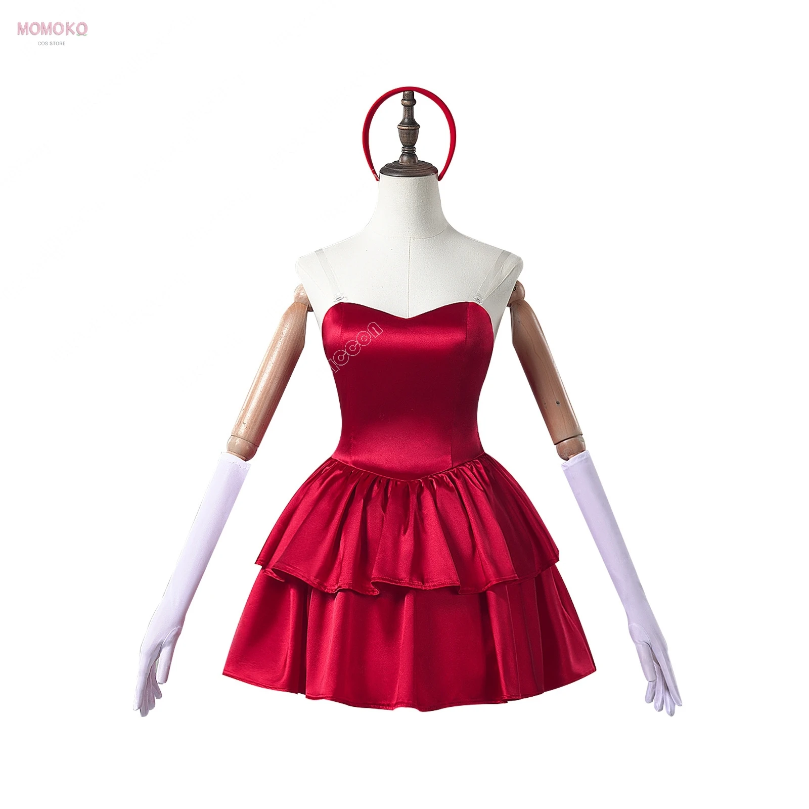 Anime Perfect Movie Blue Mima Kirigoe Rumi Cosplay Costumes Wig Red Dress Women Halloween Scary Film Party Roleplay Fancy Outfit