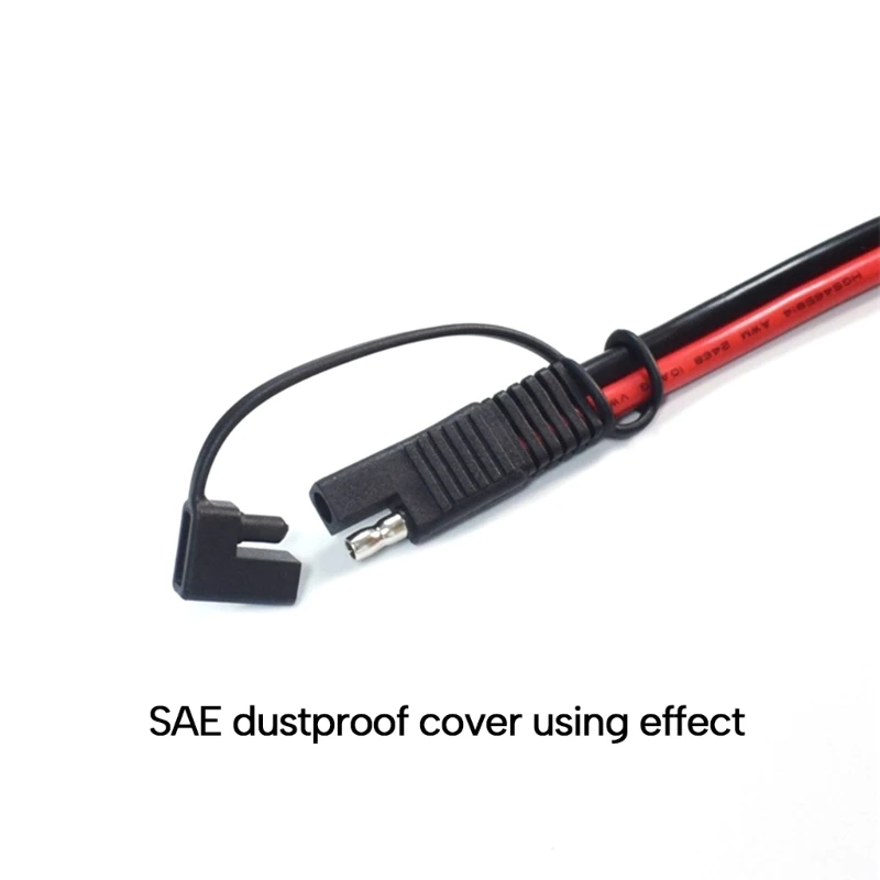 High Temperature Resistance Dustproof Cover SAE Adapter Charger Extension Cable Waterproof Dustproof Cases Accessories