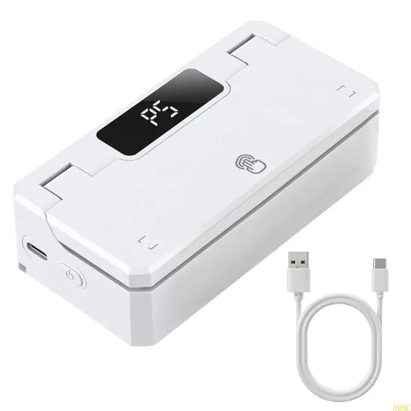 A0NCハンドヘルドフードシーラー3000MAHバッテリー駆動熱シーリングツールスナックバッグヒートシーラーバッグレスラー