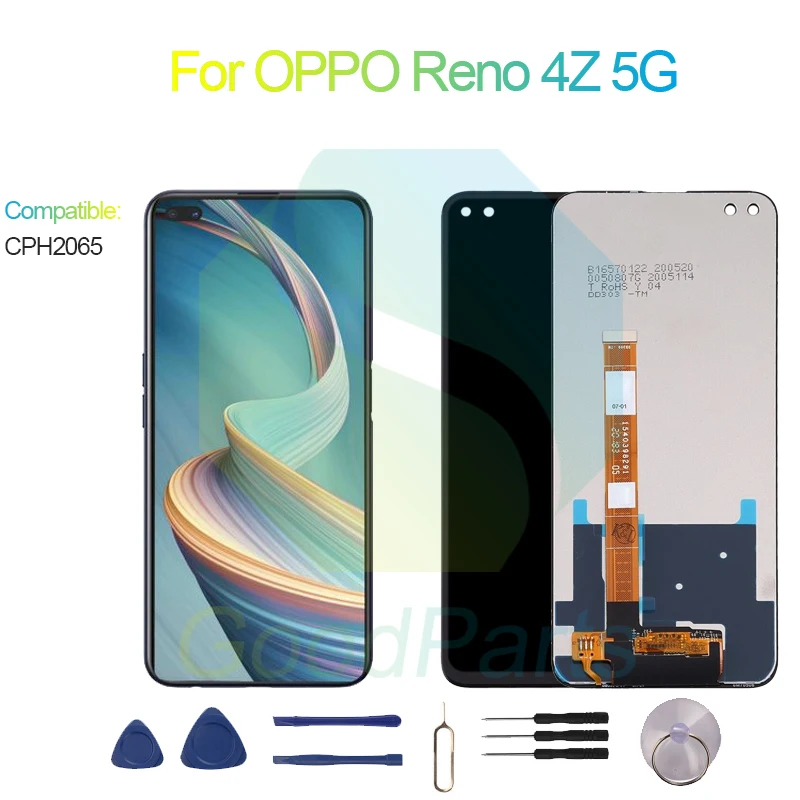 

For OPPO Reno 4Z 5G LCD Display Screen 6.57" CPH2065,Reno4Z 5G Touch Digitizer Assembly Replacement