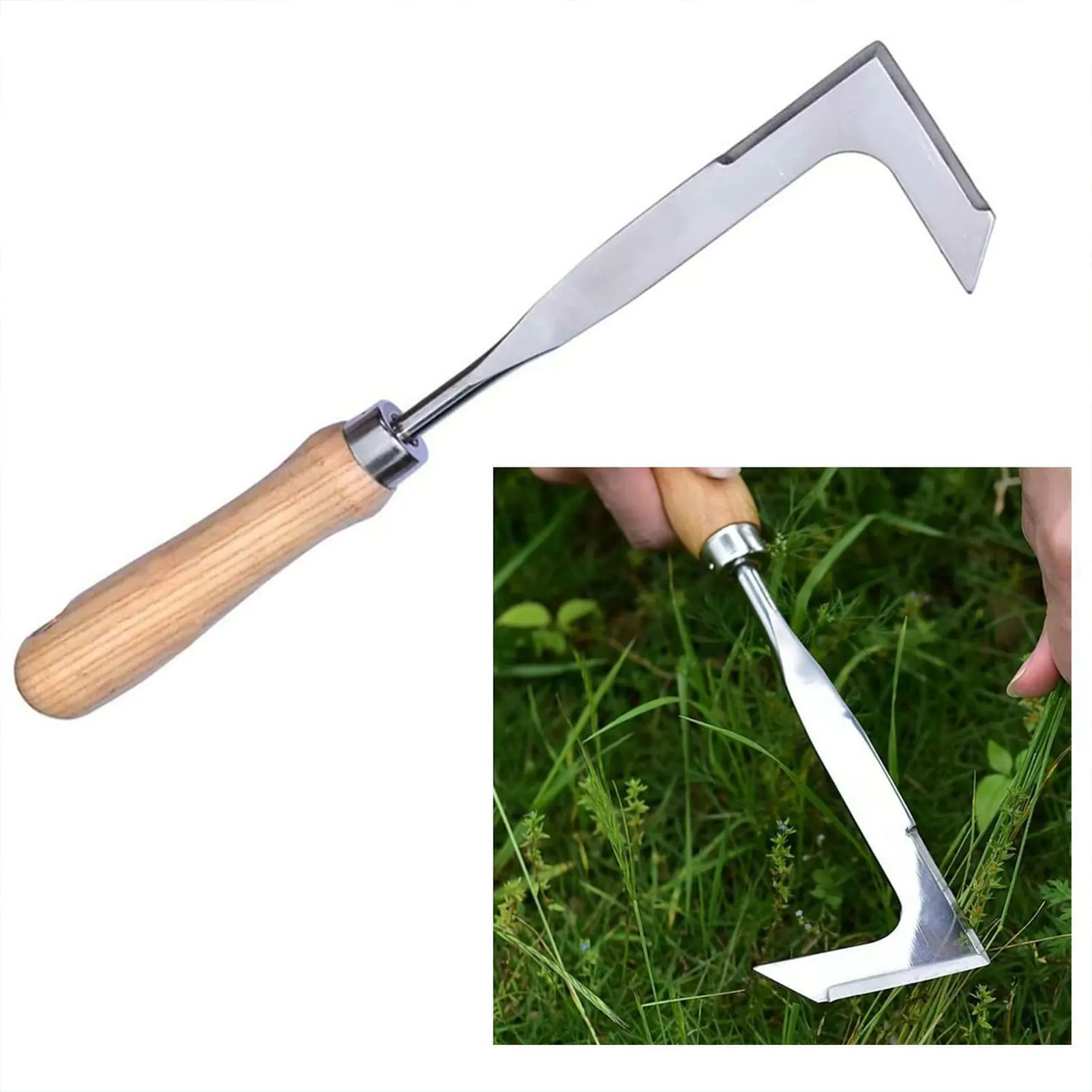 

L-shaped Garden Weeding Tool Weeding Puller Manual Crack Weeder Weed Extractor Removal Agricultural Bonsai Supplies Hand Tool