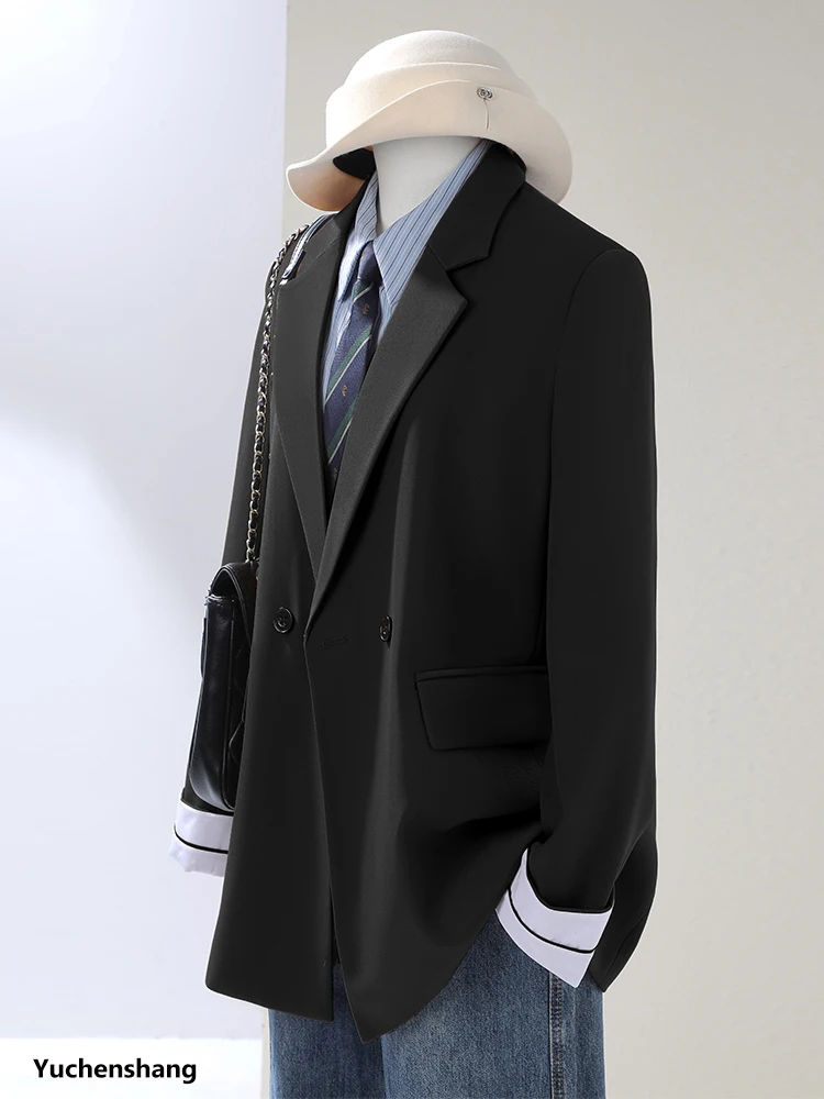 Beige Kaffee Schwarz Weibliche Blazer Damen Lose Casual Winter Damen Jacke