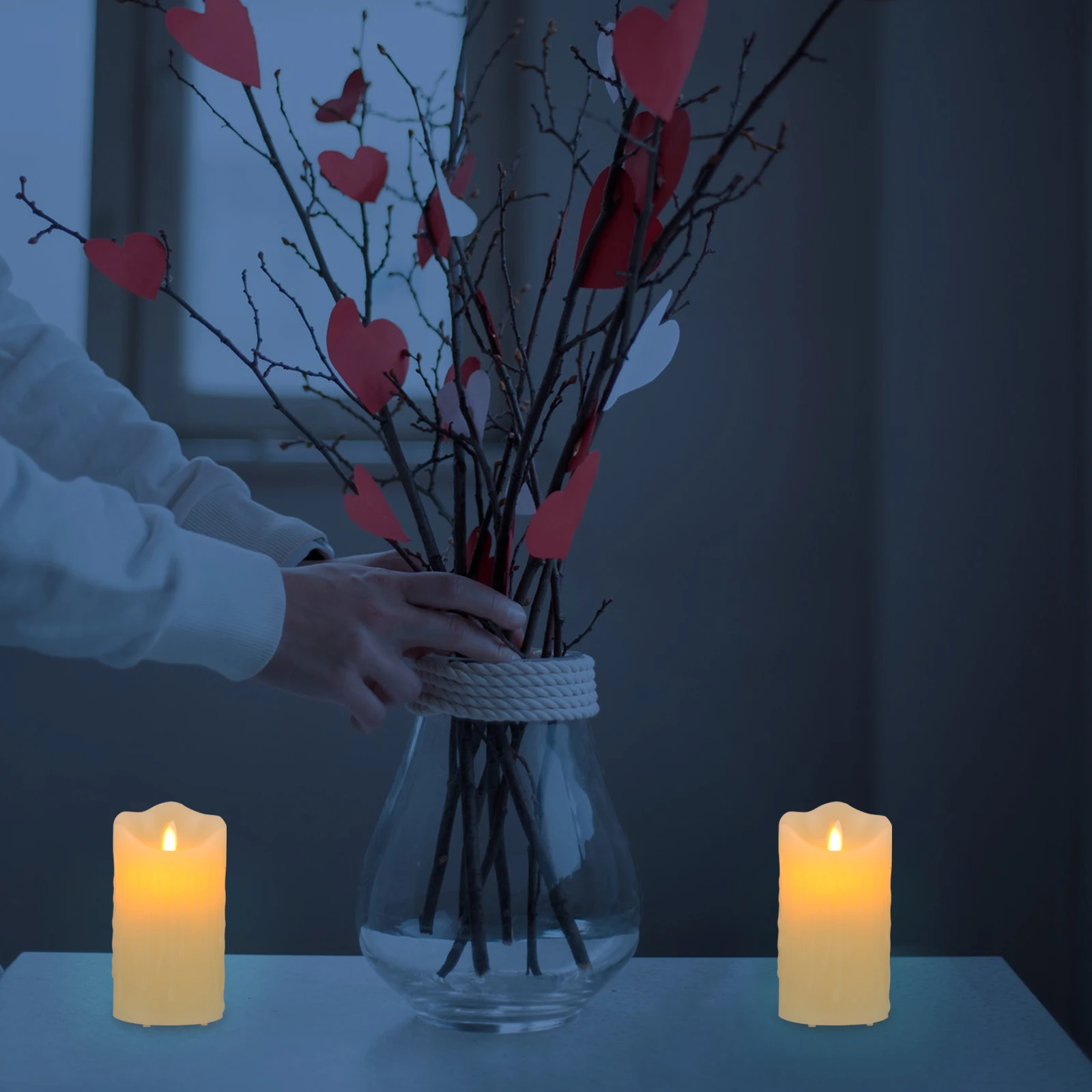 

LED Tear Lamp Dimming Dimming Atmosphere Light Atmosphere Light Electric Wax Simulation Bedroom Living Room