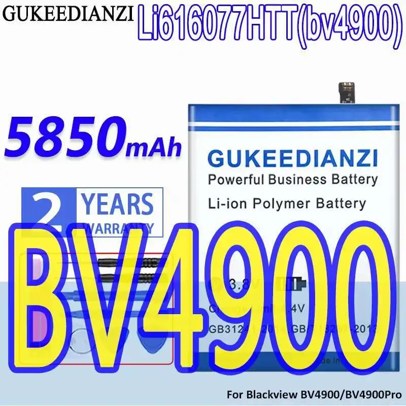

Li616077htt Bv4900 For Blackview BV4900 Bv4900pro Fast Charging Mobile Phone Battery 5850Mah