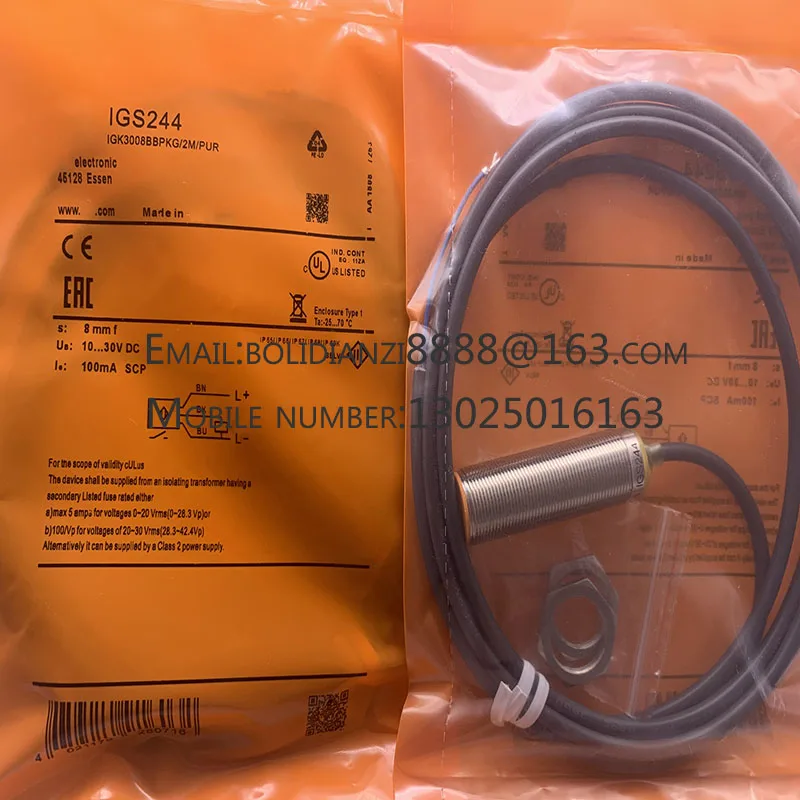 Novo sensor de proximidade IGS244 IGS267 IGS324 em estoque