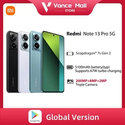 Globalna wersja Xiaomi Redmi Note 13 Pro 5G smartfony NFC Snapdragon 7s Gen 2 120HZ wyświetlacz AMOLED 200MP kamera 67W ładowanie