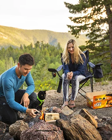 Indoor Outdoor Quick Light Firelog for Camping, Firepits, Bonfires, and Fireplaces